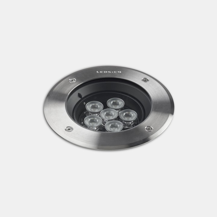 Lámpara Empotrable de suelo IP65-IP67 Gea Power LED Pro ø125mm LED 6W 4000K Acero inoxidable AISI 316 677lm Leds C4 55-9977-CA-C