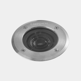 Lámpara Empotrable de suelo IP65-IP67 Kay 185mm LED 21.6W 3000K Acero inoxidable AISI 316 1890lm Leds C4 55-E020-CA-CL