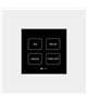 Frontal botonera DALI 4 funciones en negro Leds C4 71-8070-00-00