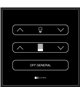 Frontal botonera DALI 9 funciones en negro Leds C4 71-8071-00-00