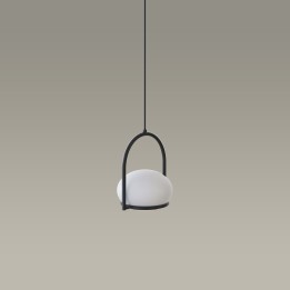 Lámpara Colgante Coco Single for Deltatrack E14 7W Negro Leds C4 71-8487-05-M1