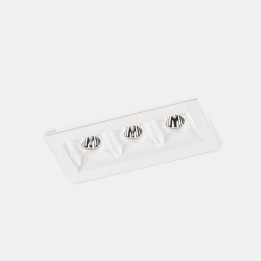 Downlight Bento Standard 3 LEDS Trim 6.1W Blanco cálido - 3000K CRI 90 34.3º Blanco IP23 467lm Leds C4 90-6367-14-14