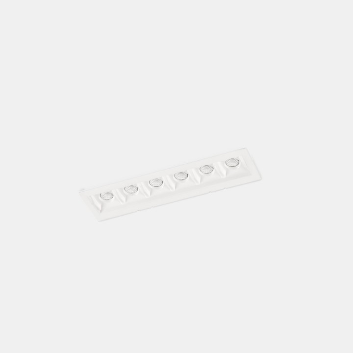 Downlight Bento Standard 6 LEDS Trim 12.2W Blanco cálido - 3000K CRI 90 18º Blanco IP23 993lm Leds C4 90-6371-14-14