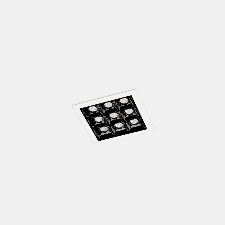 Downlight Bento Standard Square Trim 18.3W Blanco cálido - 3000K CRI 90 17.7º Blanco IP23 1361lm Leds C4 90-6389-14-60