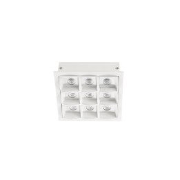 Downlight Bento Standard Square Trim 18.3W Blanco cálido - 2700K CRI 90 48º Blanco IP23 1303lm Leds C4 90-6392-14-14