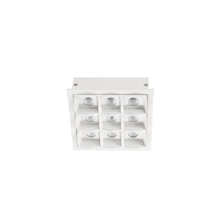 Downlight Bento Standard Square Trim 18.3W Blanco cálido - 2700K CRI 90 48º Blanco IP23 1303lm Leds C4 90-6392-14-14