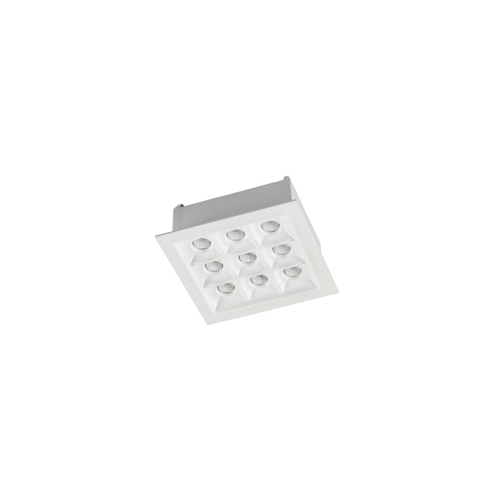 Downlight Bento Standard Square Trim 18.3W Blanco neutro - 4000K CRI 90 33.9º Blanco IP23 1514lm Leds C4 90-6698-14-14