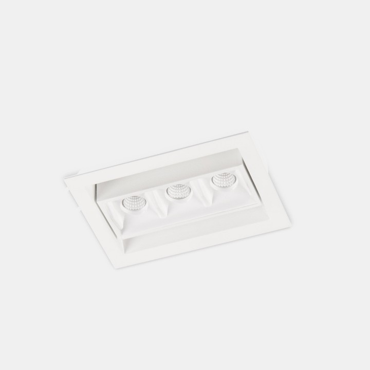 Downlight Bento Adjustable 3 LEDS 6.1W Blanco neutro - 4000K CRI 90 18.1º Blanco IP23 494lm Leds C4 90-7184-14-14