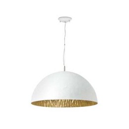Lámpara colgante techo Fibre de Vidrio MAGMA P  para Interior Blanco-Oro E27