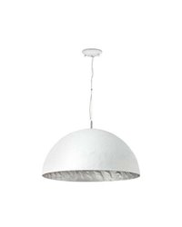 Lámpara colgante techo Fibre de Vidrio MAGMA P  para Interior Blanco-Plata E27