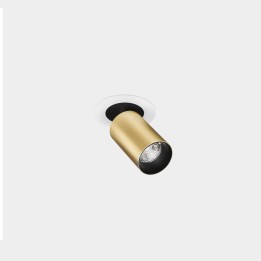 Proyector Atom Hide Small 12.1W Blanco cálido - 3000K CRI 90 Oro mate 853lm Leds C4 90-7276-DN-00