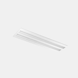 Plafón Finelight Rectangular 1200x300 35W Blanco neutro - 4000K CRI 80 DALI/PUSH Blanco IP20 3459lm Leds C4 90-8001-14-DS