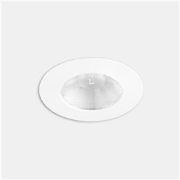 Downlight Play Flat Round Fixed 11.9W Blanco neutro - 4000K CRI 90 44.4º ON-OFF Negro IP54 1375lm Leds C4 AG11-13X9F1OU60