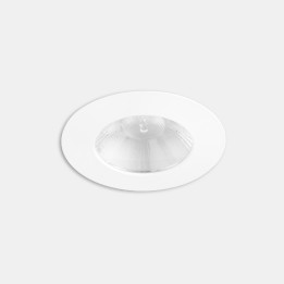 Downlight Play Flat Round Fixed Emergency 6.4W Blanco cálido - 2700K CRI 90 27.9º ON-OFF Blanco IP54 582lm Leds C4 AG11-P7V9M2D3