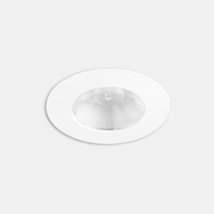 Downlight Play Flat Round Fixed Emergency 6.4W Blanco cálido - 2700K CRI 90 27.9º ON-OFF Blanco IP54 582lm Leds C4 AG11-P7V9M2D3