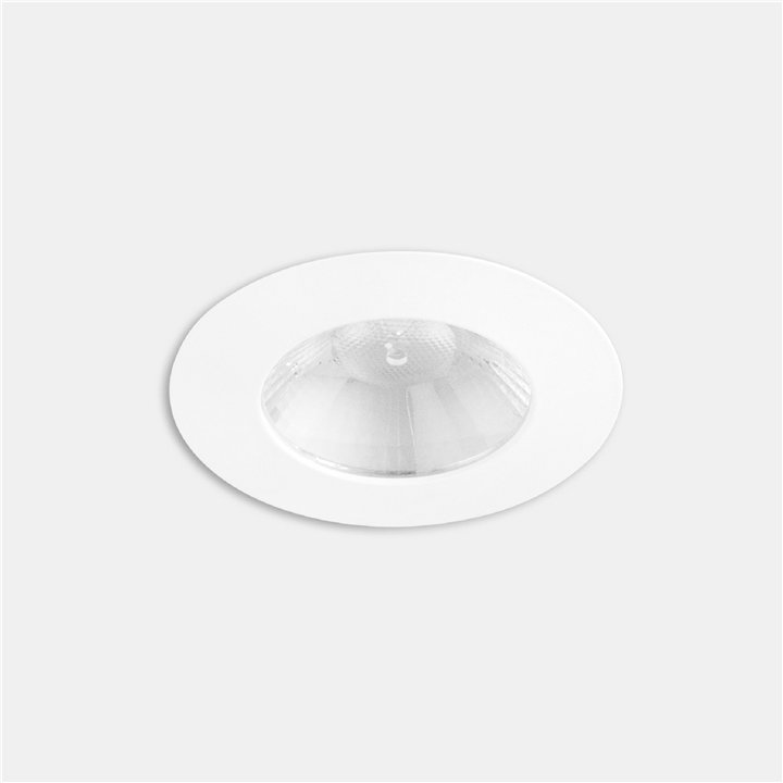 Downlight Play Flat Round Fixed 6.4W Blanco cálido - 3000K CRI 90 14.2º DALI-2 Negro IP54 611lm Leds C4 AG11-P7W9S2DS60