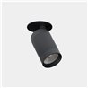 Downlight Play Flat Round Adjustable 17.7W Blanco cálido - 3000K CRI 90 46.8º Negro IP23 1636lm Leds C4 AG12-18W9F1BB60