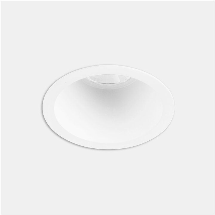 Downlight Play High Visual Confort Round Fixed 6.4W Blanco neutro - 4000K CRI 90 48.6º ON-OFF Blanco IP54 644lm Leds C4 AG13-P7X