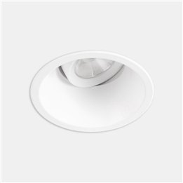 Downlight Play High Visual Confort Round Adjustable 6.4W Blanco cálido - 2700K CRI 90 27.7º PHASE CUT Blanco IP23 569lm Leds C4 