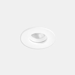Downlight Play IP65 Round Fixed 12W Blanco cálido - 3000K CRI 90 34.3º Blanco IP65 1251lm Leds C4 AG16-13W9M2BB14