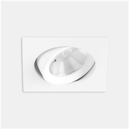 Downlight Play Flat Square Adjustable 6.4W Blanco neutro - 4000K CRI 90 27.9º ON-OFF Blanco IP23 674lm Leds C4 AG21-P7X9M2OU14
