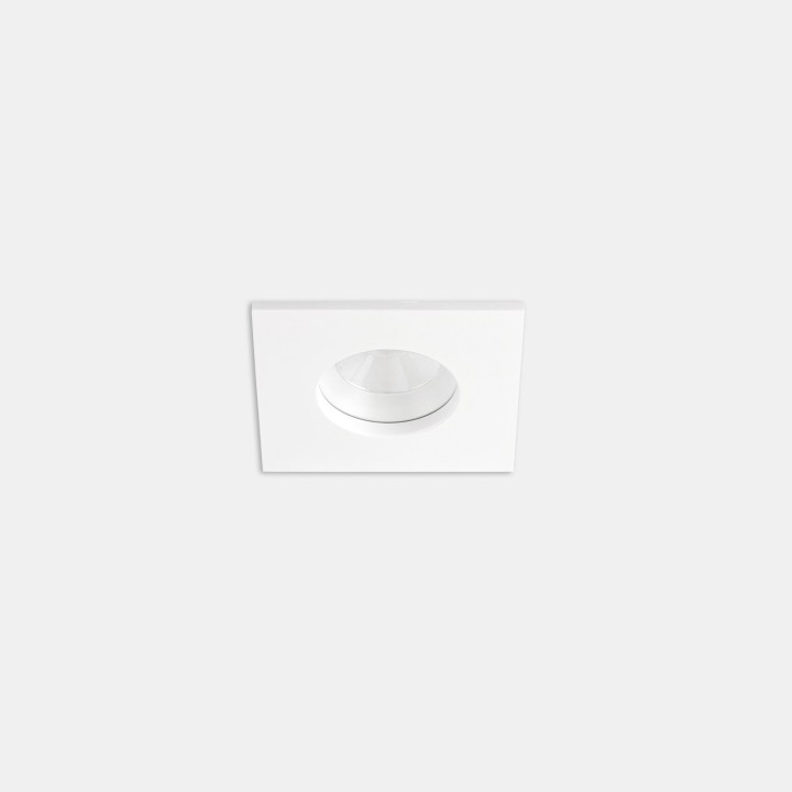 Downlight Play IP65 Square Fixed 12W Blanco cálido - 3000K CRI 90 34.3º Blanco IP65 1251lm Leds C4 AG22-13W9M2BB14