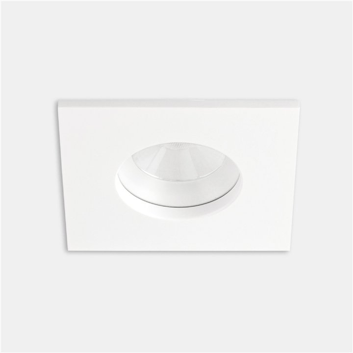 Downlight Play IP65 Square Fixed 6.4W Blanco cálido - 3000K CRI 90 48.5º DALI-2 Blanco IP65 618lm Leds C4 AG22-P7W9F1DS14