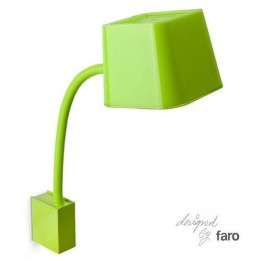 Aplique pared Acero FLEXI para Interior Verde E27