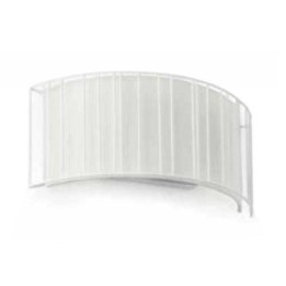 Aplique pared Acero-Textil LINDA para Interior Blanco 2L E27
