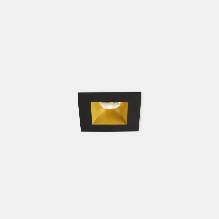 Downlight Play Deco Symmetrical Square Fixed 12W Blanco cálido - 3000K CRI 90 45.1º Negro/Blanco IP54 1293lm Leds C4 AG27-13W9F1