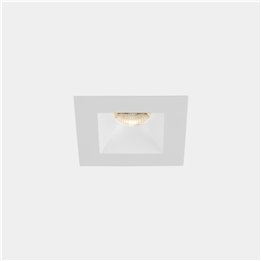 Downlight Play Deco Symmetrical Square Fixed 6.4W Blanco cálido - 3000K CRI 90 48.7º ON-OFF Blanco/blanco IP54 653lm Leds C4 AG2