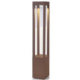 Baliza de Aluminio Inyectado AGRA para Exterior color Marrón öxido LED