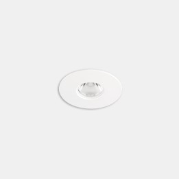 Downlight Play Flat Mini Round Fixed 3.2W Blanco cálido - 3000K CRI 80 28.2º ON-OFF Blanco IP54 353lm Leds C4 AG33-P3W8M2OU14