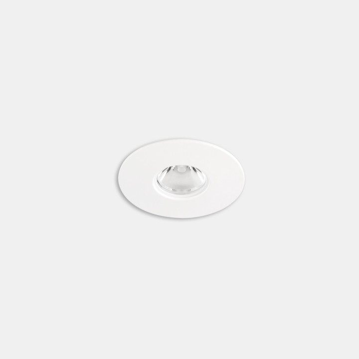 Downlight Play Flat Mini Round Fixed 3.2W Blanco cálido - 3000K CRI 80 28.2º ON-OFF Blanco IP54 353lm Leds C4 AG33-P3W8M2OU14