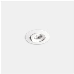 Downlight Play Flat Mini Round Adjustable 1.5W Blanco neutro - 4000K CRI 80 8º ON-OFF Aluminio satinado IP23 115lm Leds C4 AG34-