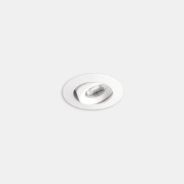 Downlight Play Flat Mini Round Adjustable 3.2W Blanco cálido - 3000K CRI 80 47.2º ON-OFF Blanco IP23 333lm Leds C4 AG34-P3W8F1OU