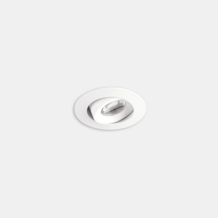 Downlight Play Flat Mini Round Adjustable 3.2W Blanco neutro - 4000K CRI 80 28.2º ON-OFF Negro IP23 346lm Leds C4 AG34-P3X8M2OU6