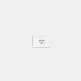 Downlight Play Flat Mini Square Fixed 1.5W Blanco cálido - 3000K CRI 80 7.9º Blanco IP54 117lm Leds C4 AG38-P2W8S1BB14