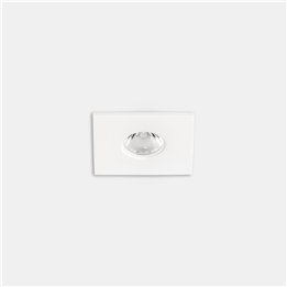 Downlight Play Flat Mini Square Fixed 1.5W Blanco cálido - 3000K CRI 80 7.9º ON-OFF Blanco IP54 117lm Leds C4 AG38-P2W8S1OU14
