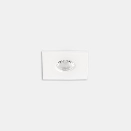 Downlight Play Flat Mini Square Fixed 3.2W Blanco cálido - 3000K CRI 80 28.6º ON-OFF Blanco IP54 349lm Leds C4 AG38-P3W8M2OU14