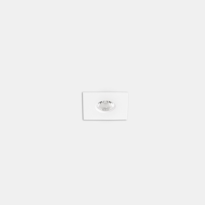 Downlight Play Flat Mini Square Fixed 3.2W Blanco neutro - 4000K CRI 80 28.5º Negro IP54 347lm Leds C4 AG38-P3X8M2BB60