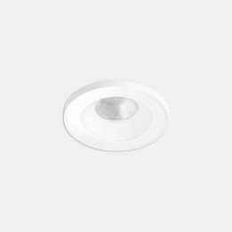 Downlight Play IP65 Glass Round Fixed 6.4W Blanco cálido - 2700K CRI 90 48.7º Blanco IP65 514lm Leds C4 AG43-P7V9F1BB14