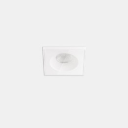 Downlight Play IP65 Glass Square Fixed 6.4W Blanco cálido - 2700K CRI 90 48.7º Blanco IP65 514lm Leds C4 AG44-P7V9F1BB14