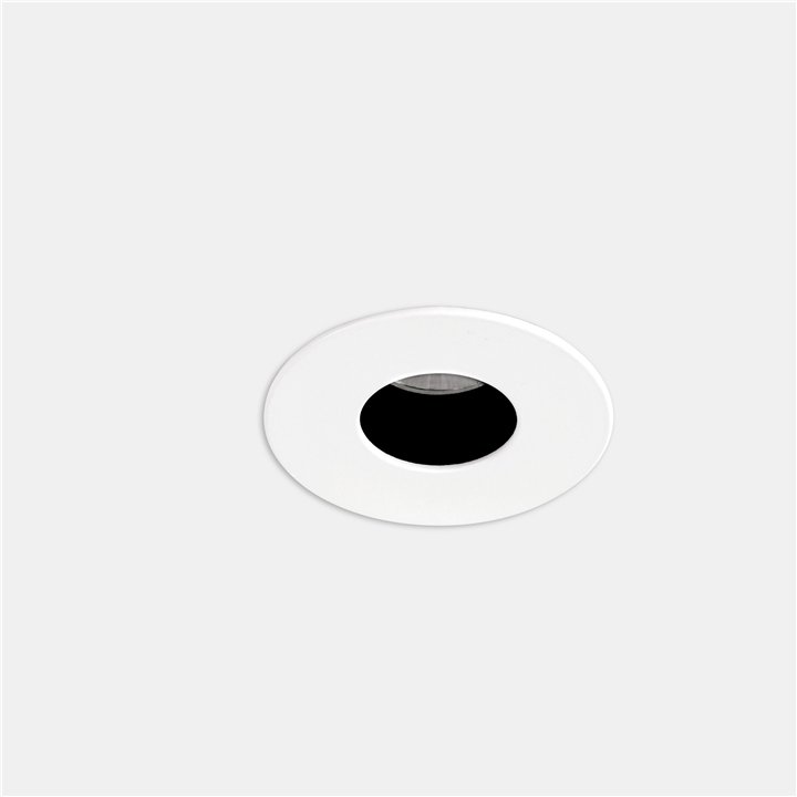 Downlight Play Pinhole Round Fixed 17.7W Blanco cálido - 3000K CRI 90 45.2º Blanco IP54 1390lm Leds C4 AG45-18W9F1BB14