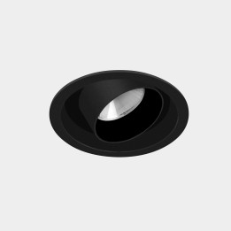 Downlight Play Snoot Round Adjustable Emergency 6.4W Blanco cálido - 3000K CRI 90 27.4º ON-OFF Negro IP23 590lm Leds C4 AG56-P7W