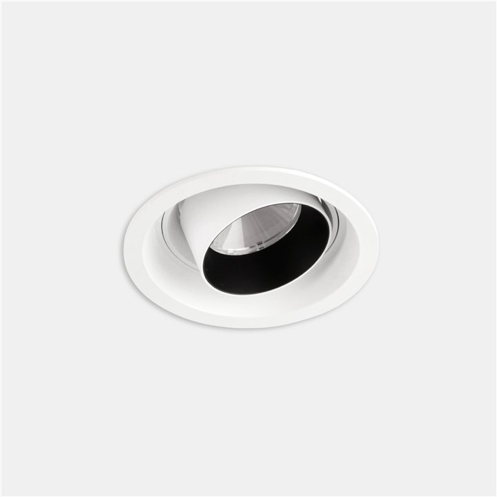 Downlight Play Snoot Round Adjustable 6.4W Blanco neutro - 4000K CRI 90 27.4º DALI-2 Blanco IP23 590lm Leds C4 AG56-P7X9M2DS14