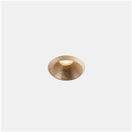 Downlight Play Raw Walnut 12W Blanco cálido - 2700K CRI 90 33.5º Madera nogal IP54 1200lm Leds C4 AG59-13V9M2BBEN