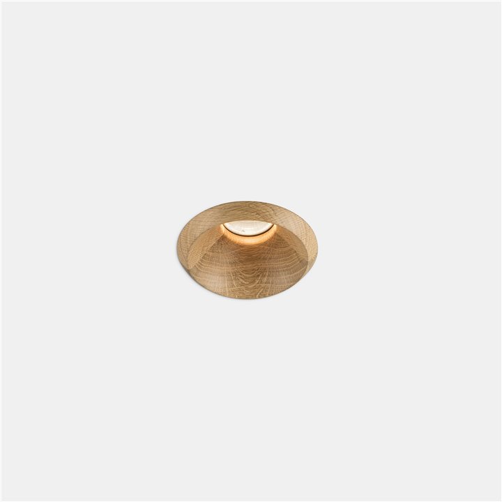 Downlight Play Raw Oak 6.4W Blanco cálido - 3000K CRI 90 48.9º Madera roble IP54 610lm Leds C4 AG59-P7W9F1BBEO