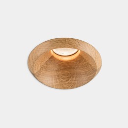 Downlight Play Raw Oak 6.4W Blanco cálido - 3000K CRI 90 48.9º DALI-2 Madera roble IP54 610lm Leds C4 AG59-P7W9F1DSEO