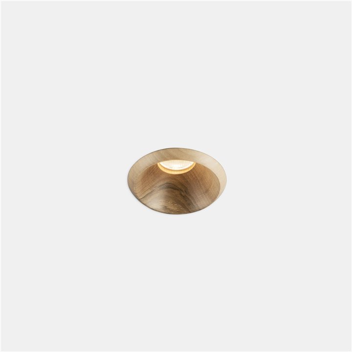 Downlight Play Raw Walnut 6.4W Blanco cálido - 3000K CRI 90 32.3º Madera nogal IP54 601lm Leds C4 AG59-P7W9M2BBEN